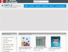 Tablet Screenshot of maplelabsystems.com